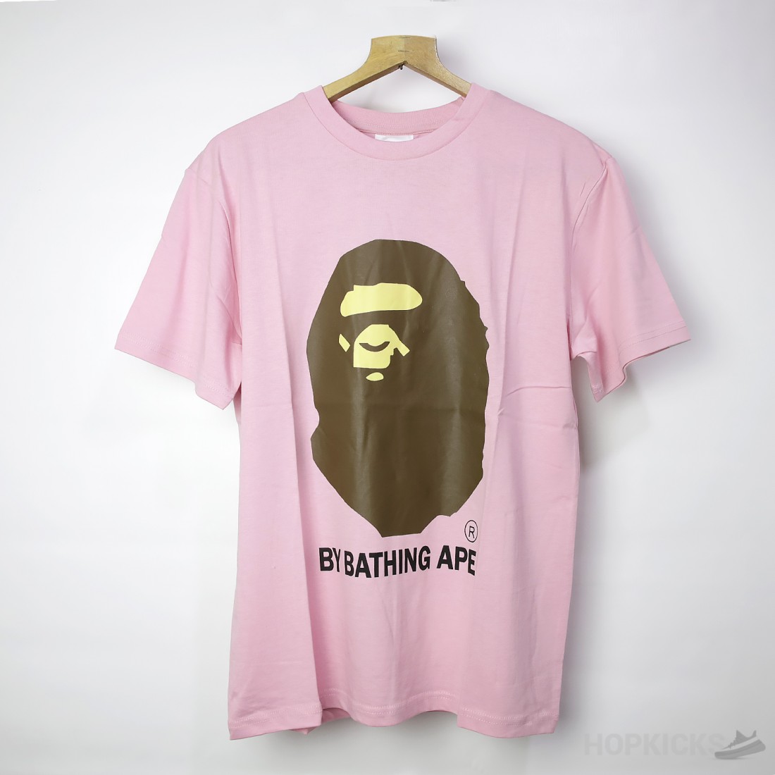 Bape Classic Logo Brown Pink T Shirt